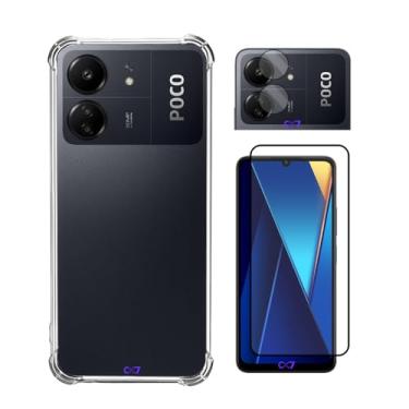 Imagem de COMBO Película de Vidro 3D + Capa Anti-Impacto + Pelicula Câmera Para Poco C65 (Tela 6.74") - C7 COMPANY