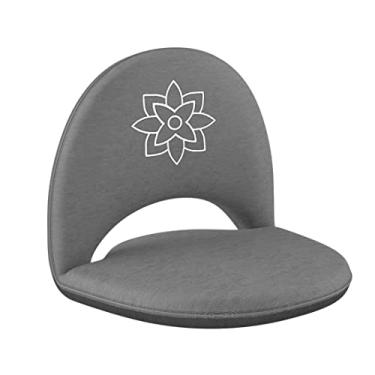 Imagem de Mindful Modern Cadeira de meditação | Cadeira de chão ajustável com suporte para as costas | Assento acolchoado para suporte de postura e conforto | Dobrável portátil para armazenamento | Uso