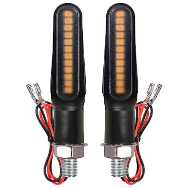 Imagem de BlyilyB Lâmpada LED âmbar sequencial com indicador de pisca-pisca de motocicleta (pacote com 2)