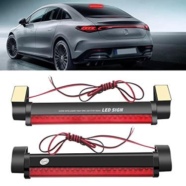 Imagem de Luz de freio LED terceira luz de freio de montagem alta luz traseira barra de aviso para carro caminhão trailer reboque 24SMD DC 12V vermelho pacote com 2