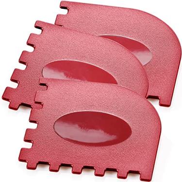 Imagem de Conjunto de 3 ferramentas de raspador de panela de plástico para limpador de chapa e acessórios de ferro fundido – Kit de ferramentas de limpeza de cozinha