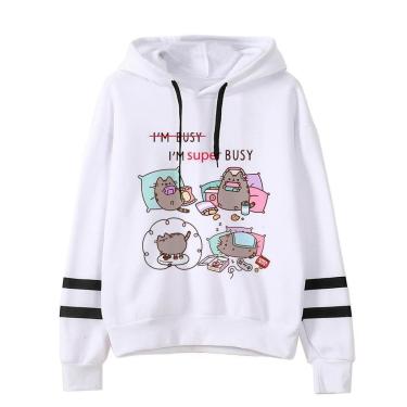 Imagem de Blusa De Frio Moletom Feminino Bolso Canguru Gatinho Im Busy-Feminino