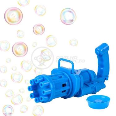 Imagem de Máquina Elétrica Tiktok Lança Bolhas Azul