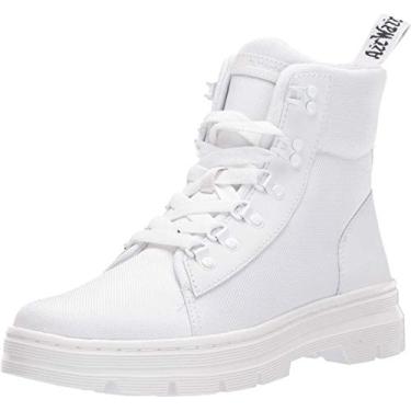 Imagem de Dr. Martens Bota Combat Feminina Combs W, Ajax branco + branco + balístico extra resistente, 7