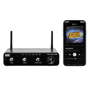 Imagem de Amplificador externo OSD WiFi Bluetooth Streaming Classe D (100 W x 2) amplificador estéreo, aplicativo iOS/Android grátis, ajuste de equalização IP64 Nero Stream WRA