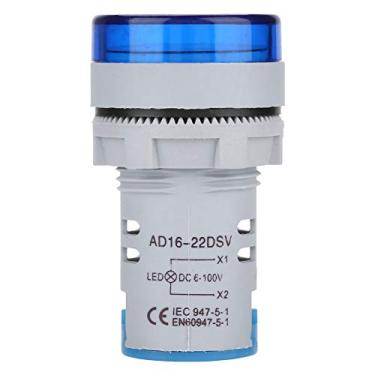 Imagem de Luz de Sinal de Voltímetro LED Display Digital Indicador de Medidor de Tensão DC Testador de Lâmpada Redonda, Alta Precisão 6, Faixa de Medição de 100V, Tamanho Compacto Com Tela