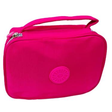 Imagem de Estojo Box Porta Caneta Lapis Bolsinha Organizadora Escolar Pink