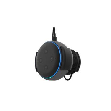 Imagem de Suporte Parede Tomada Compatível Alexa Echo Dot 3 Gen Stand - PEKO, 3d