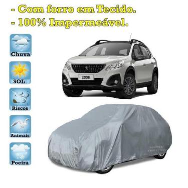 Imagem de Capa com forro cobrir carro Peugeot 2008 100% Impermeável Proteção Bez