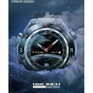 Imagem de Redondo Luxo Smartwatch Inteligente, Hw5 Max, Com 3 Pulseiras, 1.52 Gr