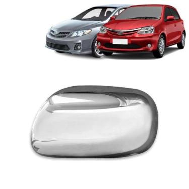 Imagem de Aplique Cromado para Capa Retrovisor Corolla 2009 2010 2011 2012 2013 