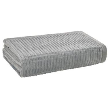 Imagem de Manta Casal de Poliéster Karsten Lima Cinza, Cinza, Casal