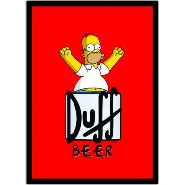 Imagem de Quadro Decorativo Cerveja Homer Simpsons Bar Churrasco Duff - Vital Qu