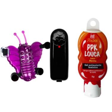 Imagem de Butterfly massageador e estimulador + gel estimulante feminino intt - 