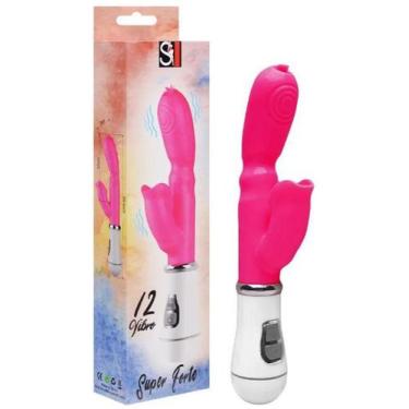 Imagem de Vibrador Ponto G Clitóris Com Língua 12 Vibro Sexy Import