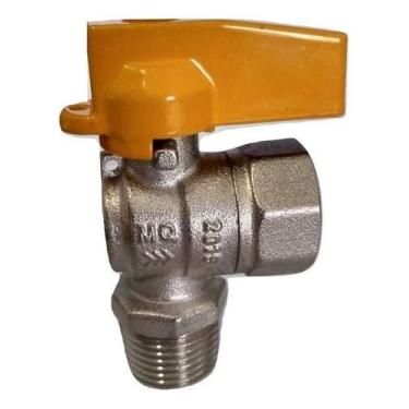 Imagem de Valvula Esferica Cotovelo 1/2 NPT(E)*1/2 NPT(I) DN15 PN25 - DELTA REGU