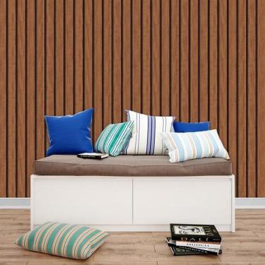 Imagem de Papel De Parede Efeito Ripa Jacaranda Claro Lavável Natural - LRP