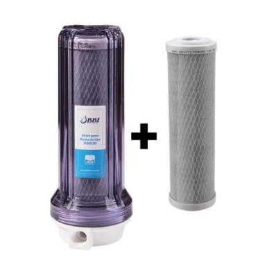 Imagem de Filtro Agua 9 3/4 Ponto De Uso Bbi Pou 230 Carvão Ativado Remove Cloro