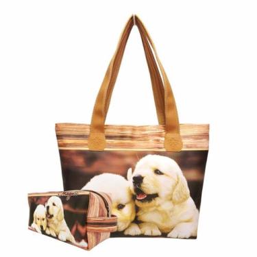 Imagem de Bolsa Feminina e Necessaire Pet Cachorrinhos Magicc Bolsas