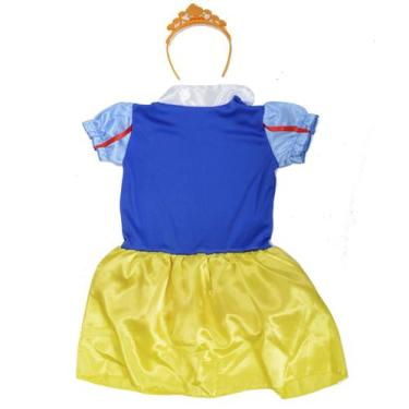 Imagem de Fantasia Infantil Vestido da Branca de Neve Brincadeira - Masters Toys