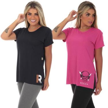 Imagem de Kit 2 blusas dry fit poliamida tapa bumbum - Click Mais Bonita ,  XG, 