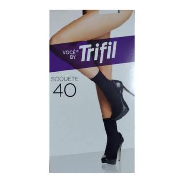 Imagem de Meia Soquete Opaca Trifil (w06148/6148) Fio 40, Preto, 33 - 40