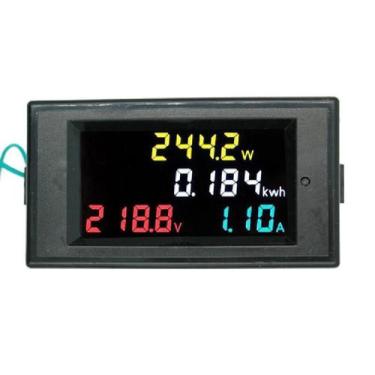Imagem de Wattimetro Voltimetro Amperimetro AC 80~300V 100A colorido - MaxPow