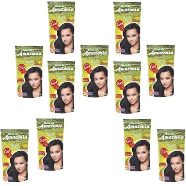 Imagem de Hene Em Gel Amazonia 09x180gr Divina Dama Preto Forte (Preto Azulado) 