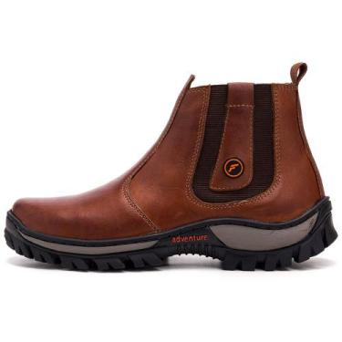 Imagem de Botina Bota Tratorada Masculina Adventure Em Couro - Floratine, Marrom