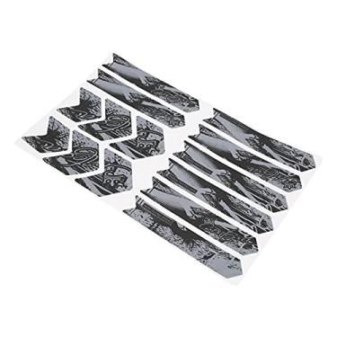 Imagem de VGEBY Adesivo de quadro de bicicleta, moldura de scooter, moldura de bicicleta, refleção noturna 3D adesivo destacável scooter capa protetora de carro elétrico scooter suprimentos