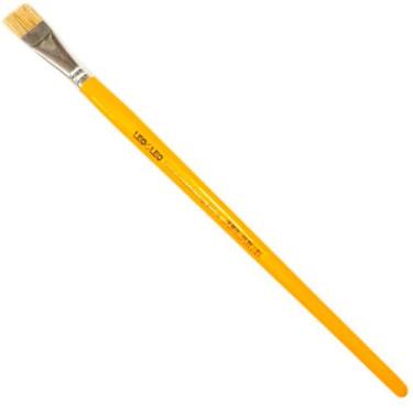 Imagem de Pincel Escolar Madeira Amarelo Longo Chato N16 Leonora