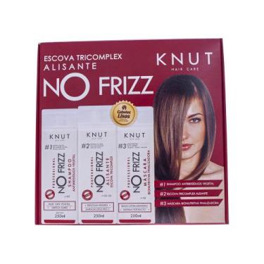 Imagem de KIT KNUT NoFrizz Escova Tricomplex Alisante No Frizz