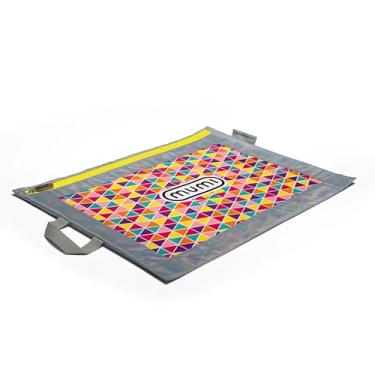 Imagem de MUMI Organizador de projetos de 49,5 cm x 35,5 cm – Estojo grande de arte para crianças e adultos, armazenamento de arte para pôsteres, álbuns, projetos escolares e artesanato, Amarelo, 19.5 inches