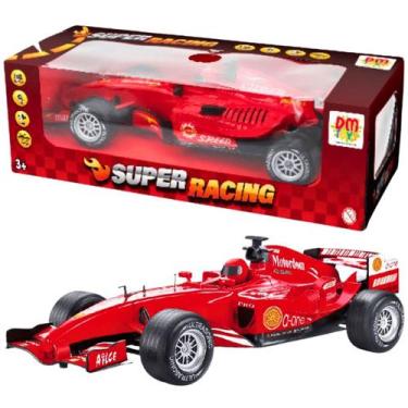 Imagem de Carro de Brinquedo Fórmula 1 Vermeho com Fricção Luz e Som - DM TOYS