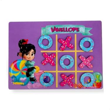 Imagem de 10un Jogo da velha Vanellope Mdf Lembrancinha Aniversário