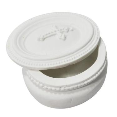 Imagem de Estojo Crucifixo 6,5x6x3 R0303 Resina - ATACADÃO DO ARTESANATO MDF