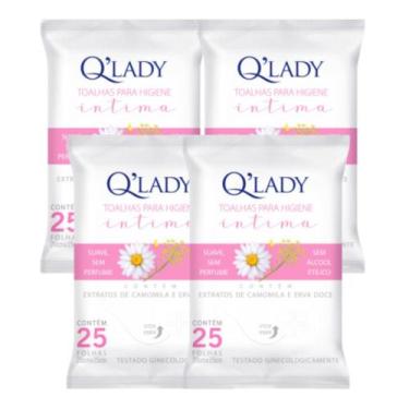 Imagem de Kit C4 Toalhas Íntimas Higiene Delicada e Suave - Q Lady - PROCTER   G