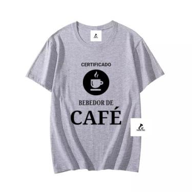 Imagem de Camiseta 100% Algodão Bebedor de Café Amor por Coffee - Macoli Outlet,