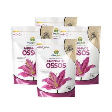 Imagem de Kit 4 Fertilizante Adubo Vitaplan Farinha De Osso - 1kg