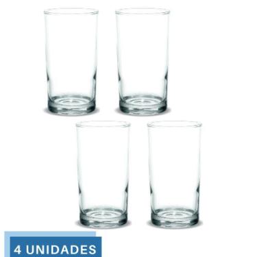 Imagem de 4 Copos 330ml Vidro Brooklyn Suco Agua Transparente Nadir - NADIR FIGU