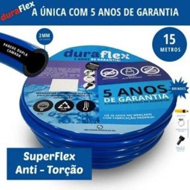 Imagem de Mangueira Anti-torção Siliconada Azul 15mts Duraflex