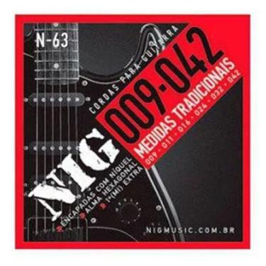 Imagem de Encordoamento Para Guitarra Eletrica Nig 009/042 N63