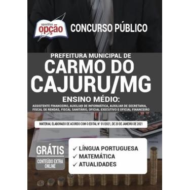 Imagem de Apostila Prefeitura de Carmo do Cajuru - MG - Ensino Médio