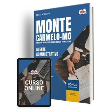 Imagem de Apostila Prefeitura de Monte Carmelo - MG 2024 - Agente Administrativo