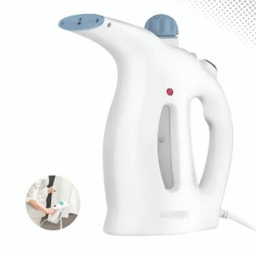 Imagem de Passadeira A Vapor Tira Mofo Passa Roupa Portátil 2 Escovas Cor Branco