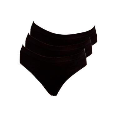 Imagem de Kit com 3 Calcinhas Biquíni Hope S38020, Preto, G