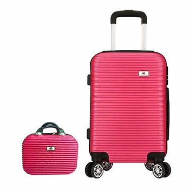 Imagem de Mala de Bordo Viagem Pequena ABS - (55 x 35 x 22cm) Com Frasqueira de 