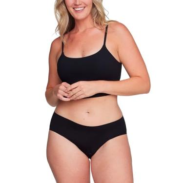 Imagem de Proof. Roupa íntima feminina para período de absorção superpesada da Always Brief – comporta até 7 absorventes internos regulares – Calcinha lavável à prova de vazamento – 2GG, preta