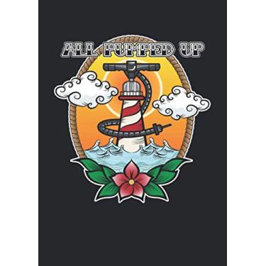 Imagem de A4 Notizbuch kariert mit Softcover Design: All Pumped Up Cooles Kite Kitesurf Kiteboarding SUP Surf: 120 karierte DIN A4 Seiten