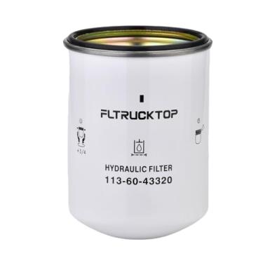 Imagem de FLTRUCKTOP Filtro de óleo hidráulico 113-60-43320 compatível com Komatsu D20A-5 D21A-5 PC10-1 PW20-1 WA40-1 D20PL-5 D20PL-6 D20PL-7 D31Q-18 D31Q-20 Substitui 61133320 -60-40 3321 209-60-76211 14524171